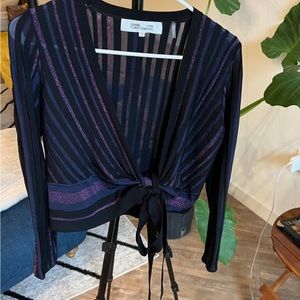 Bundle of two DVF wrap sweaters